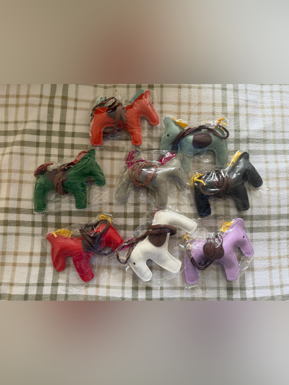Colorful Horse Bag Charms - Assorted Colors